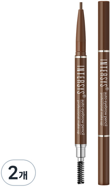 인터시스 오토 아이브로우 펜슬 10g, 02 회갈색, 2개