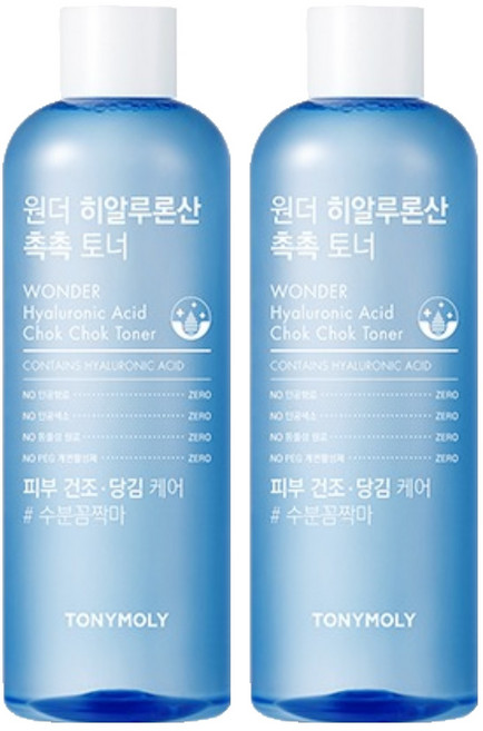 토니모리 원더 히알루론산 촉촉 토너, 500ml, 2개