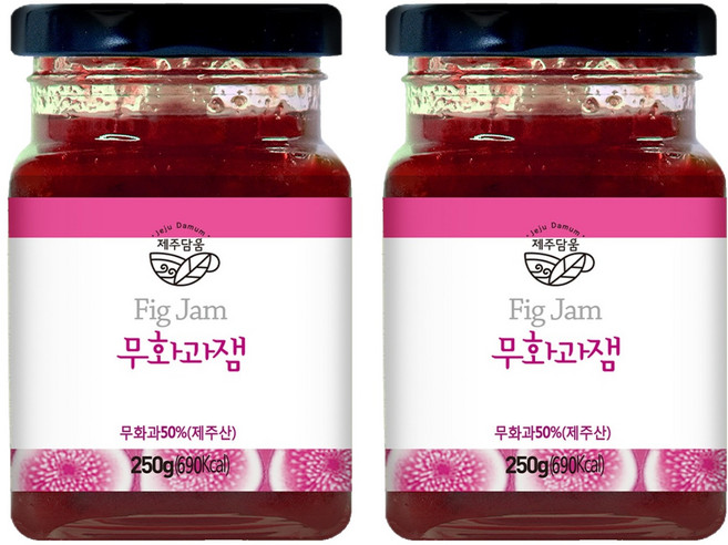 제주담움 무화과잼, 250g, 2개