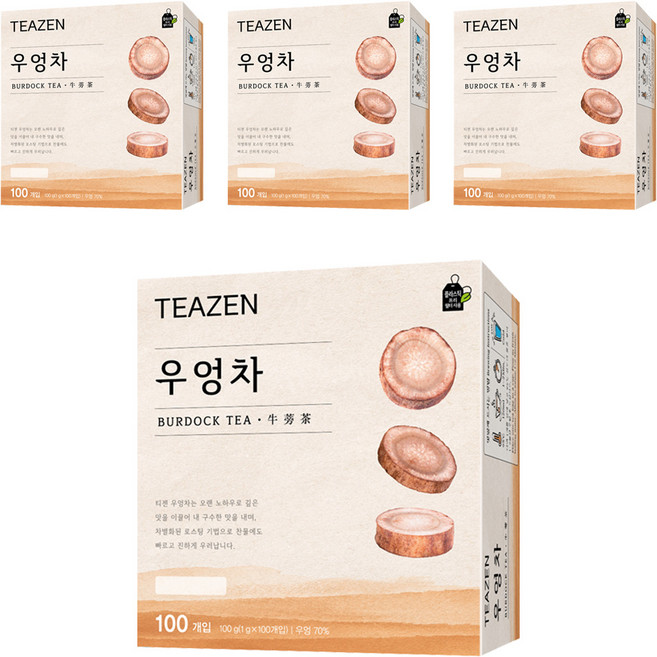 티젠 우엉차, 1g, 100개입, 4개