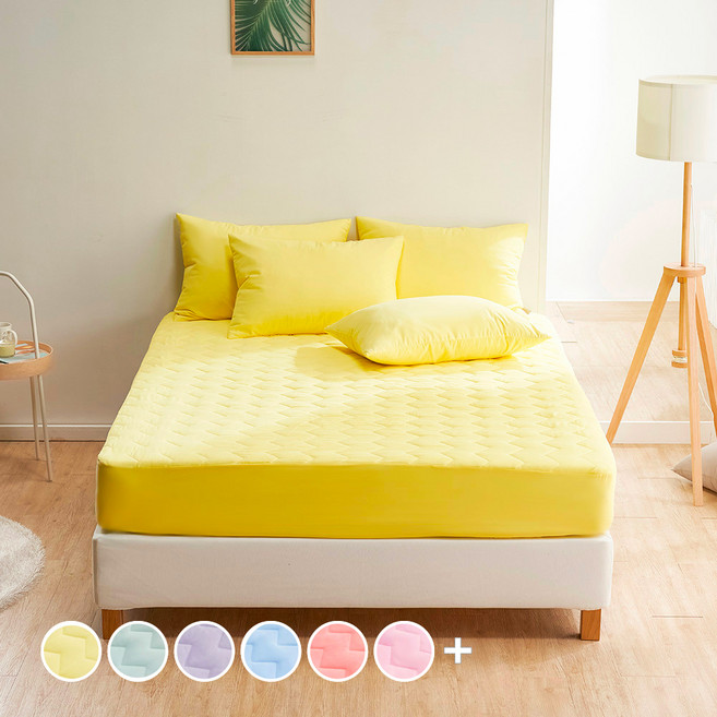 플란뉴 컬러테라피 항균 누빔 매트리스커버