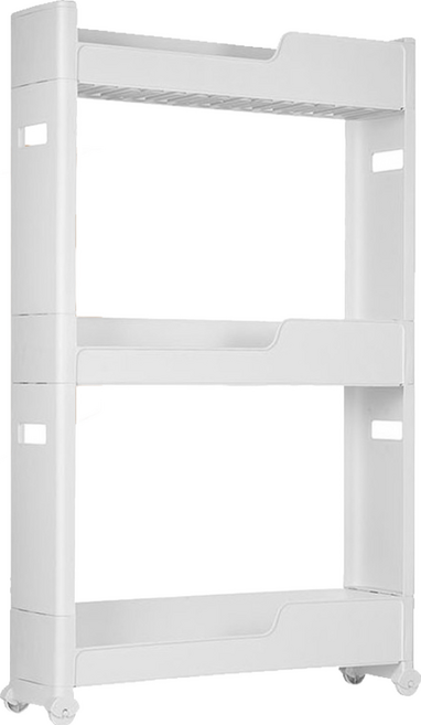 comet 移動式三層置物架, 白色