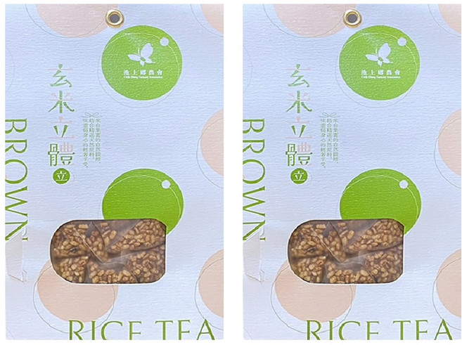 池上鄉農會 玄米茶立體茶包, 10g, 18包, 2袋