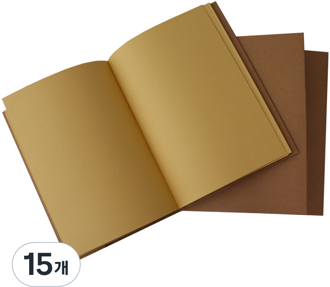 하늬통상 크라프트지 드로잉북 100g 62매, 15개