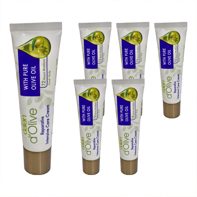 dalan 達欖 頂級橄欖油專業手足身體強效修護霜, 20ml, 6條