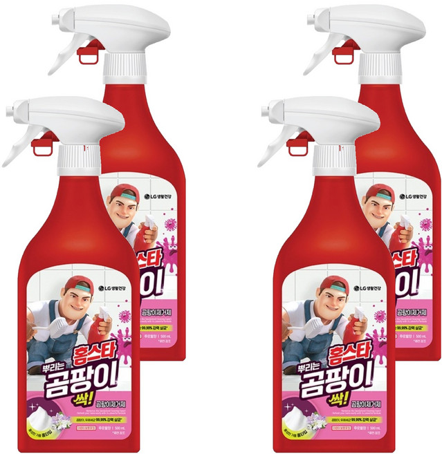 홈스타 맥스프레쉬 뿌리는 곰팡이 싹 세정제, 500ml, 4개