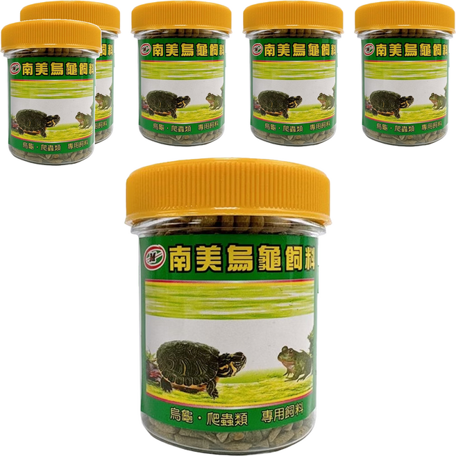 南美 烏龜飼料, 50g, 6罐