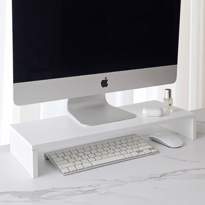 노바리움 모던 모니터 화면 받침대, 화이트