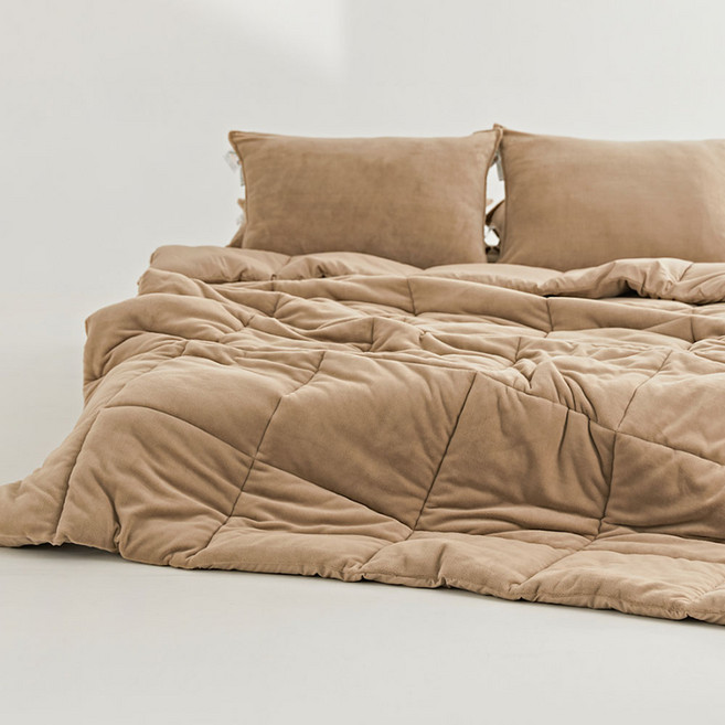 호무로 베이직 더블베어 극세사 리버서블 차렵이불