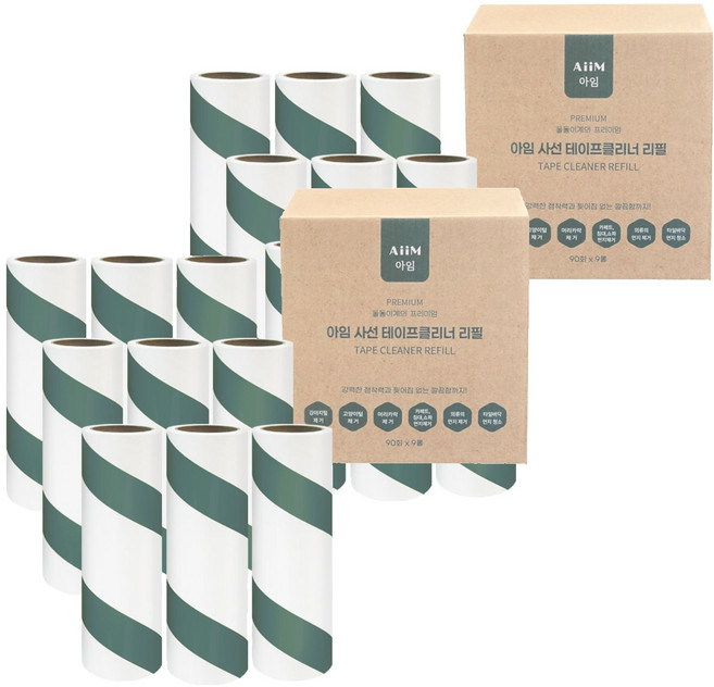 아임 사선 테이프클리너 리필 90회, 18개