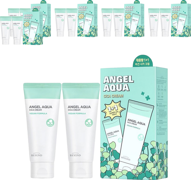[비건라이프] 비욘드 엔젤아쿠아 시카 크림 150ml 1+1, 300ml, 6개