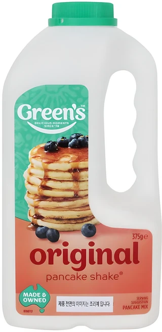 그린스 오리지널 팬케이크 쉐이크, 375g, 1개 - 쿠팡
