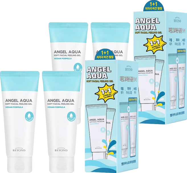 [비건라이프] 비욘드 엔젤 아쿠아 소프트 필링젤 1 + 1, 200ml, 2개
