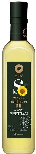 청정원 고 올레산 해바라기 오일, 410ml, 1개