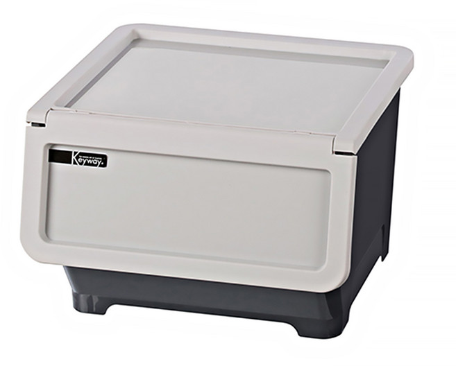 KEYWAY 聯府 阿囉哈直取式收納箱, 灰色, 1個