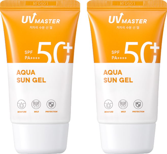 토니모리 유브이 마스터 아쿠아 선젤 SPF50+ PA++++, 50ml, 2개