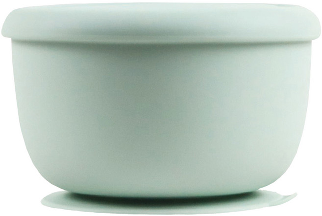SiliPot 鉑金矽膠吸盤碗 104 x 104 x 70mm 260ml, 薄荷綠, 1個
