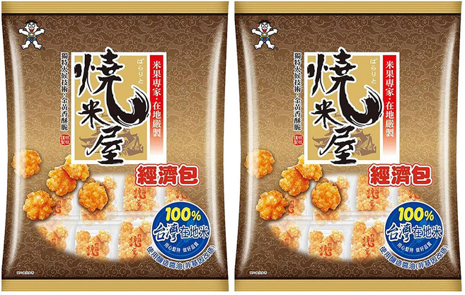 旺旺 燒米屋經濟包, 350g, 2袋