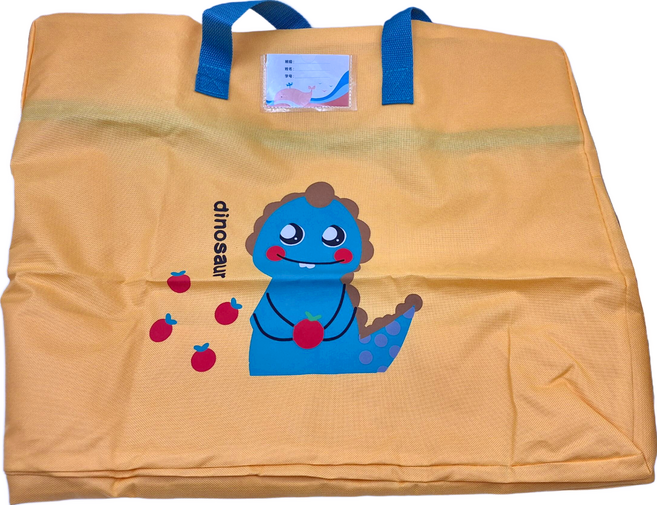 多功能幼兒園棉被收納袋 特大號 58 x 28 x 48cm, 橘侏儸紀, 1個