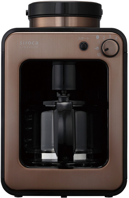 siroca 自動研磨咖啡機, SC-A1210CB, 棕色