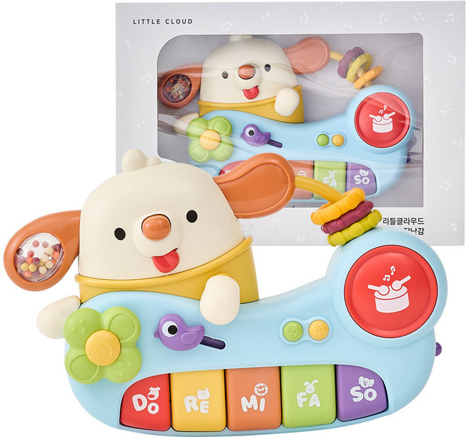 리틀클라우드 개구쟁이 멍돌이 멜로디 장난감, 혼합색상, 1개