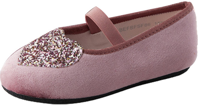 빔보빔바 여아용 뉴하트 플랫슈즈