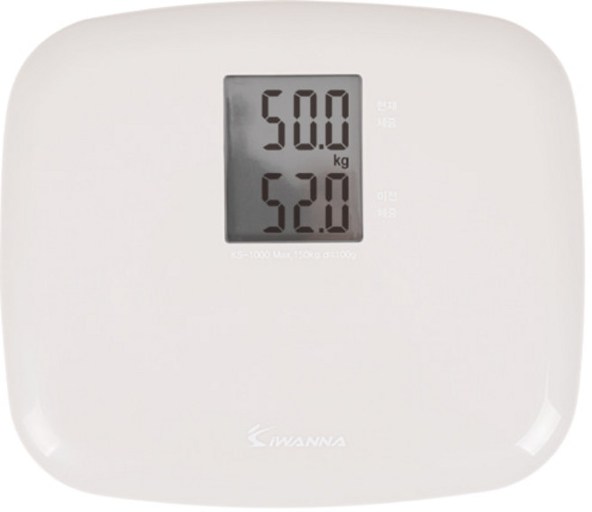아이워너 미니 전자체중계, KS-1000, 문그레이, 1개