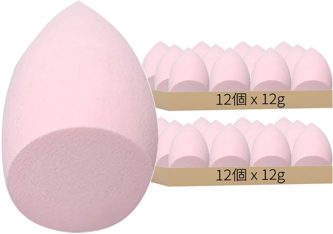 美妝蛋 Set 12 基本款 親水性聚氨脂材質, 24個