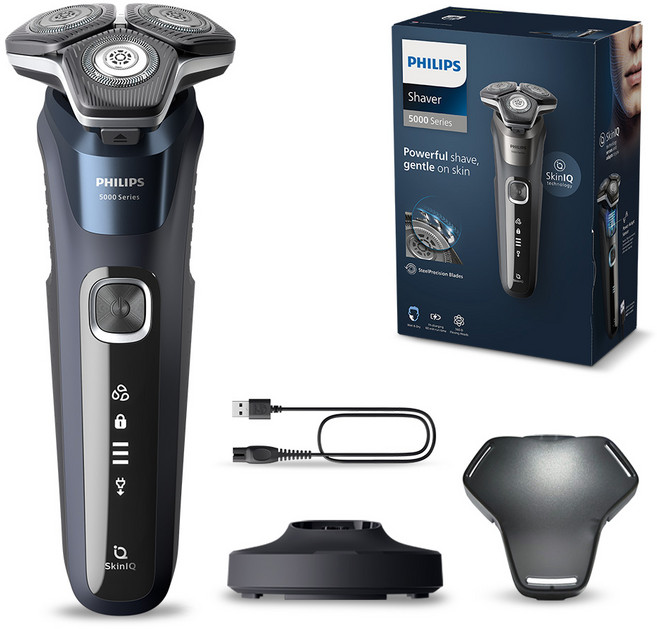 필립스 SkinIQ 5000 시리즈 전기면도기, S5885/29, 미드나잇 블루