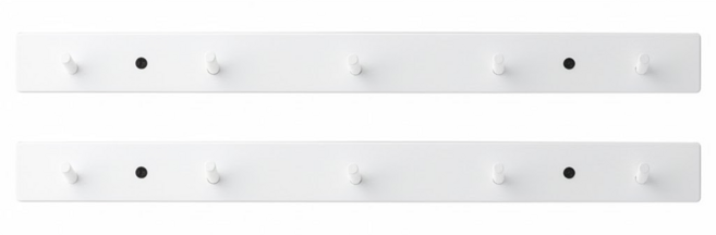 UdiLife 優的生活大師 北歐原木掛架5勾, 雪白, 2個