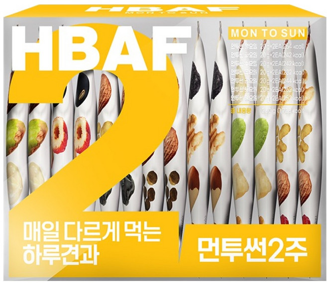 바프 먼투썬 2주 하루견과 280g, 1개