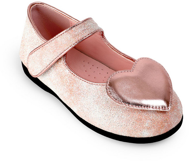빔보빔바 여아용 샤이닝 하트 메리제인 신발