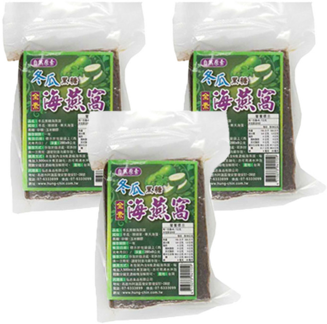 自然原素 冬瓜黑糖海燕窩, 280g, 6個, 3包