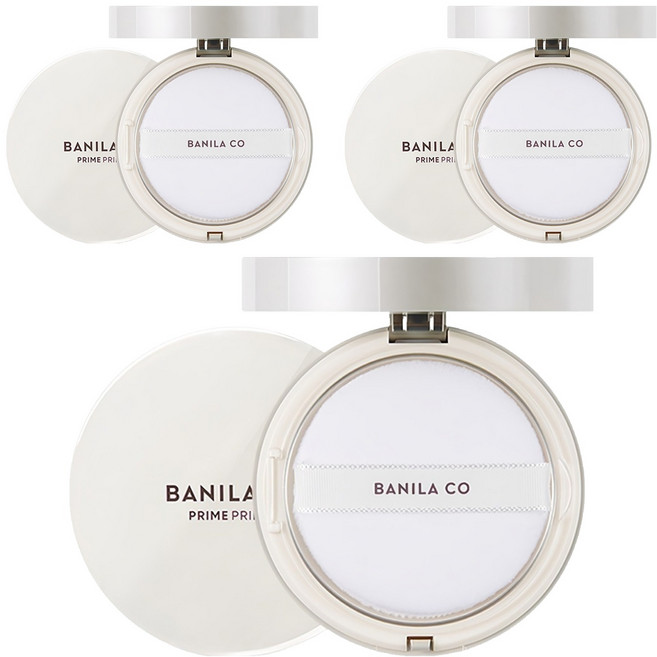 BANILA CO 芭妮蘭 New Prime持妝控油蜜粉餅, 3顆, 透明