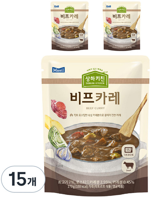 상하키친 비프카레, 170g, 15개