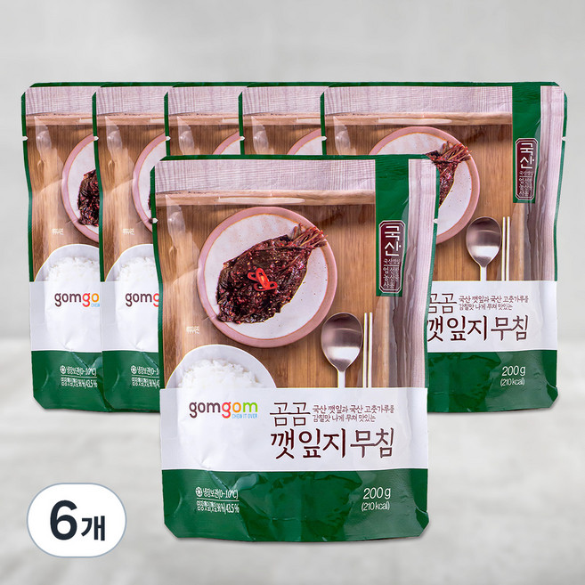 곰곰 깻잎지무침, 200g, 6개