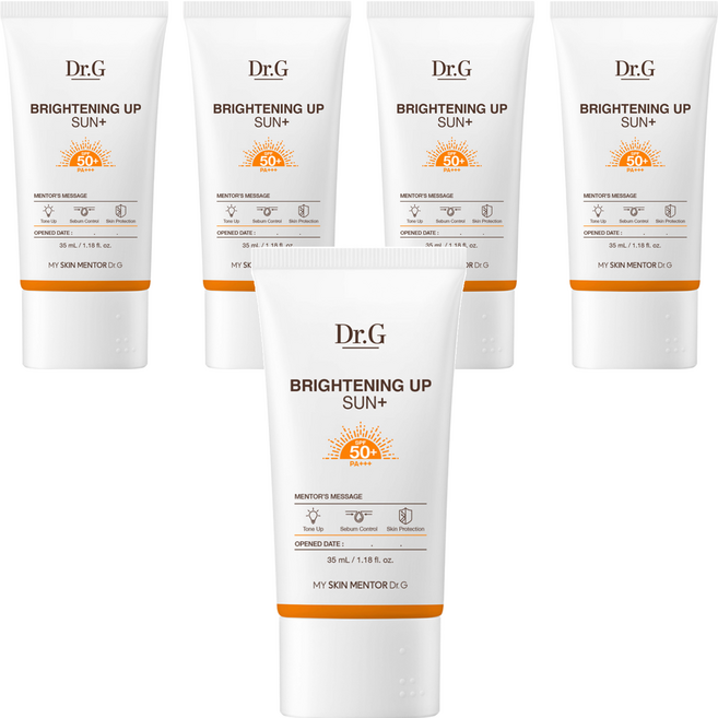 닥터지 브라이트닝 업 선 플러스 선크림 SPF50+ PA+++, 35ml, 5개