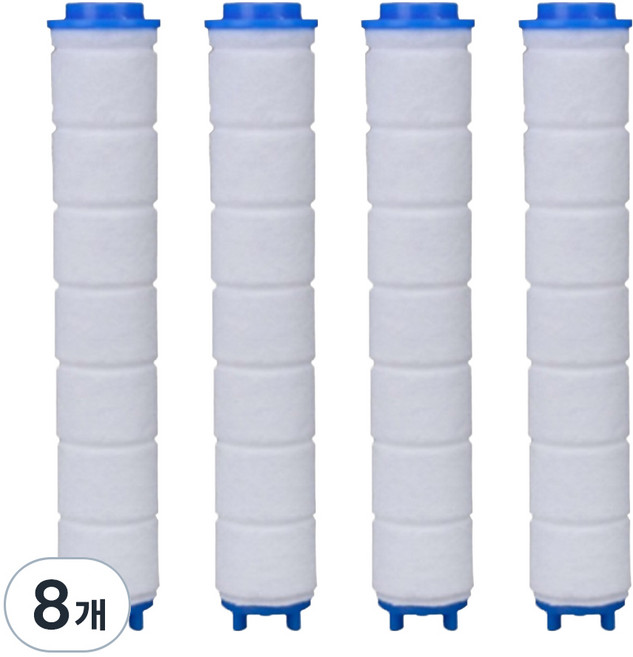 리셀 샤워기 녹물제거 정수필터, 8개, 무향