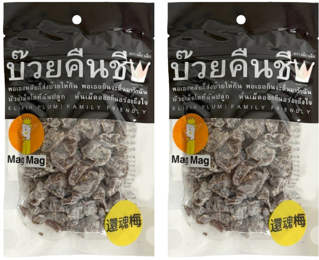 Mag Mag 泰國風味還魂梅 186g, 2包