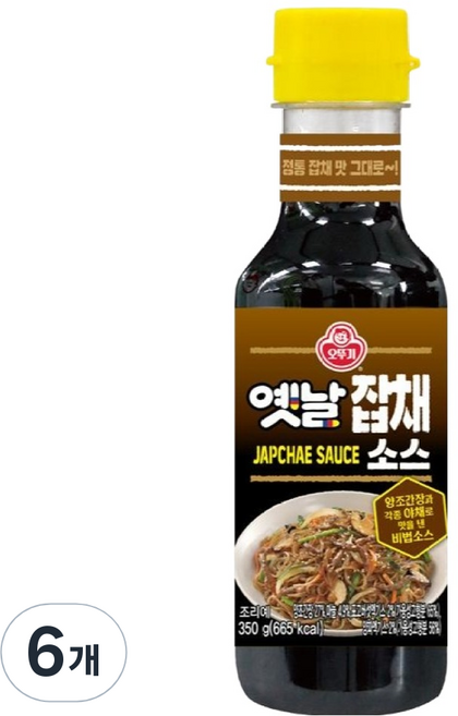 오뚜기 옛날 잡채 소스, 350ml, 6개