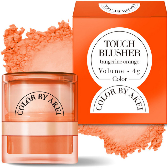 아케이 퍼프 컬러 터치 블러셔 4g, 생귤오렌지, 1개