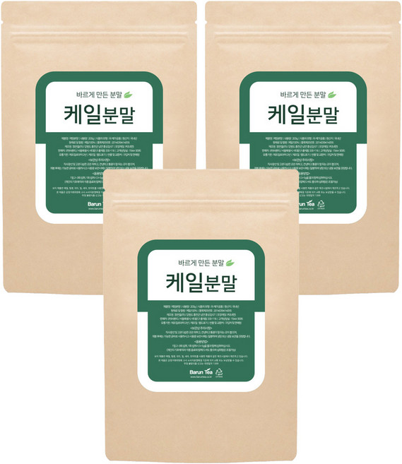 바른티 케일 분말, 200g, 3개