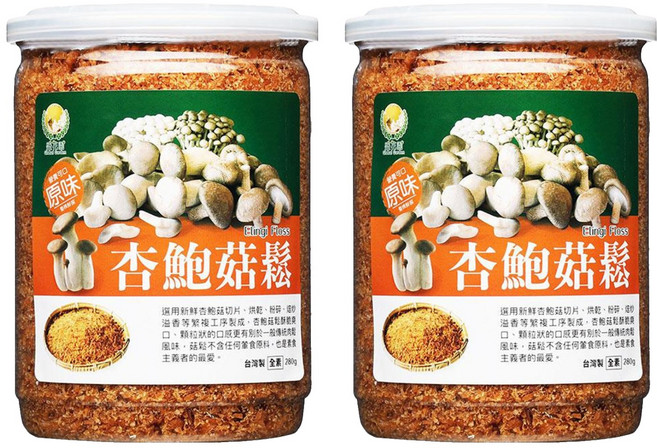 Global Garden 盛花園 杏鮑菇鬆小點, 280g, 2罐