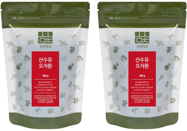 신선약초 산수유오자환, 2개, 300g