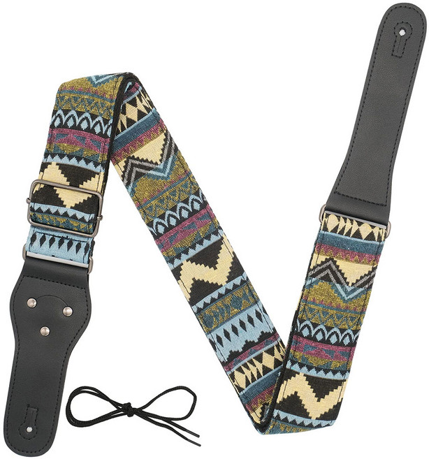 메이크마인 보헤미안 감성 어깨 멜빵끈 기타 스트랩 핏3, 1개