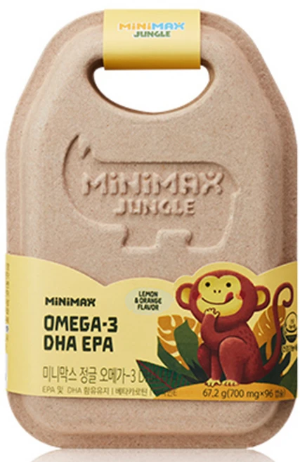 미니막스 정글 오메가 3 DHA EPA, 96정, 1개 - 쿠팡