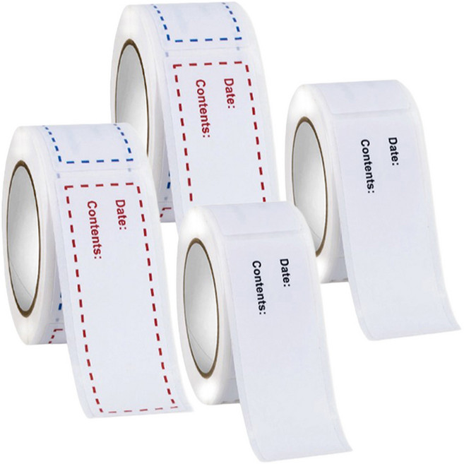 어썸굿즈 냉장고 다용도 정리 라벨 방수 스티커, 150매, 4개