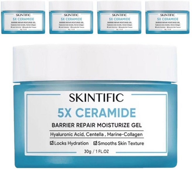 SKINTIFIC 5X 神經酰胺保濕乳霜, 30g, 5罐