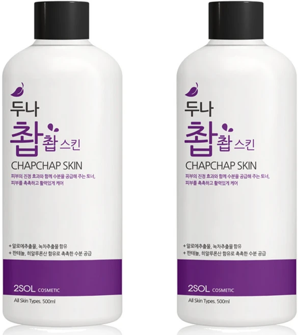 2SOL 촵촵 스킨, 2개, 500ml - 쿠팡