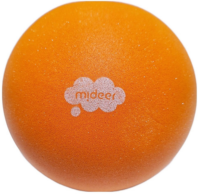 mideer 小靜音雲朵彈跳球 MD-6189 3歲以上, 夏日橘, 1顆